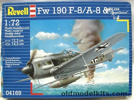 Revell 1/72 Fw-190 F-8/A-8 and BV 246 Hagelkorn Glide Bomb - Winter 1943 Trials Aircraft or 'Kommandeursmaschine Einer Unbekannten Einheit' April 1945, 04169 plastic model kit